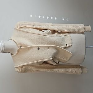 Vintage wool and knit jacket or cardigan